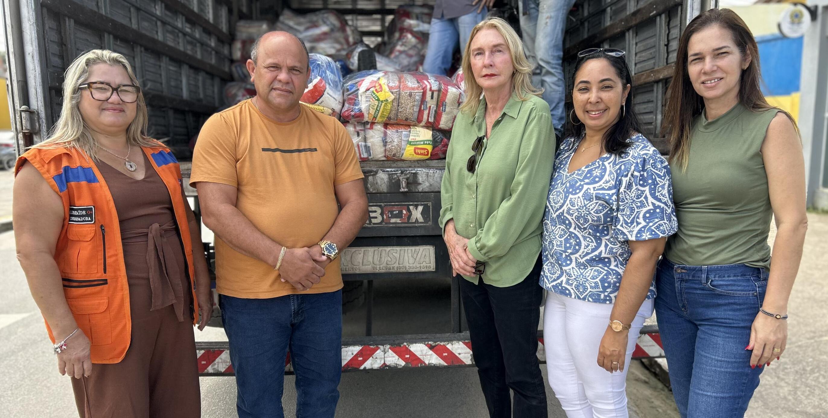 Alimentos beneficiam famílias afetadas pelas chuvas Foto: Ascom Seades